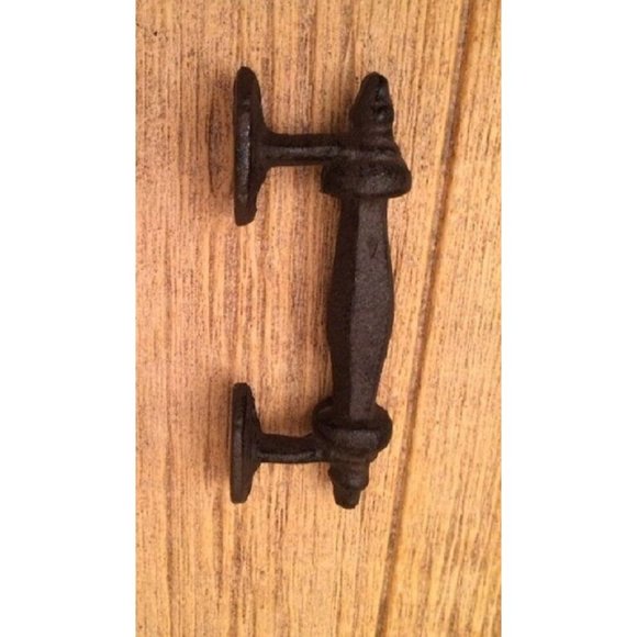 Large Cast Iron 5 3/4" Door Handle Pull 0009 - Picture 2 of 12